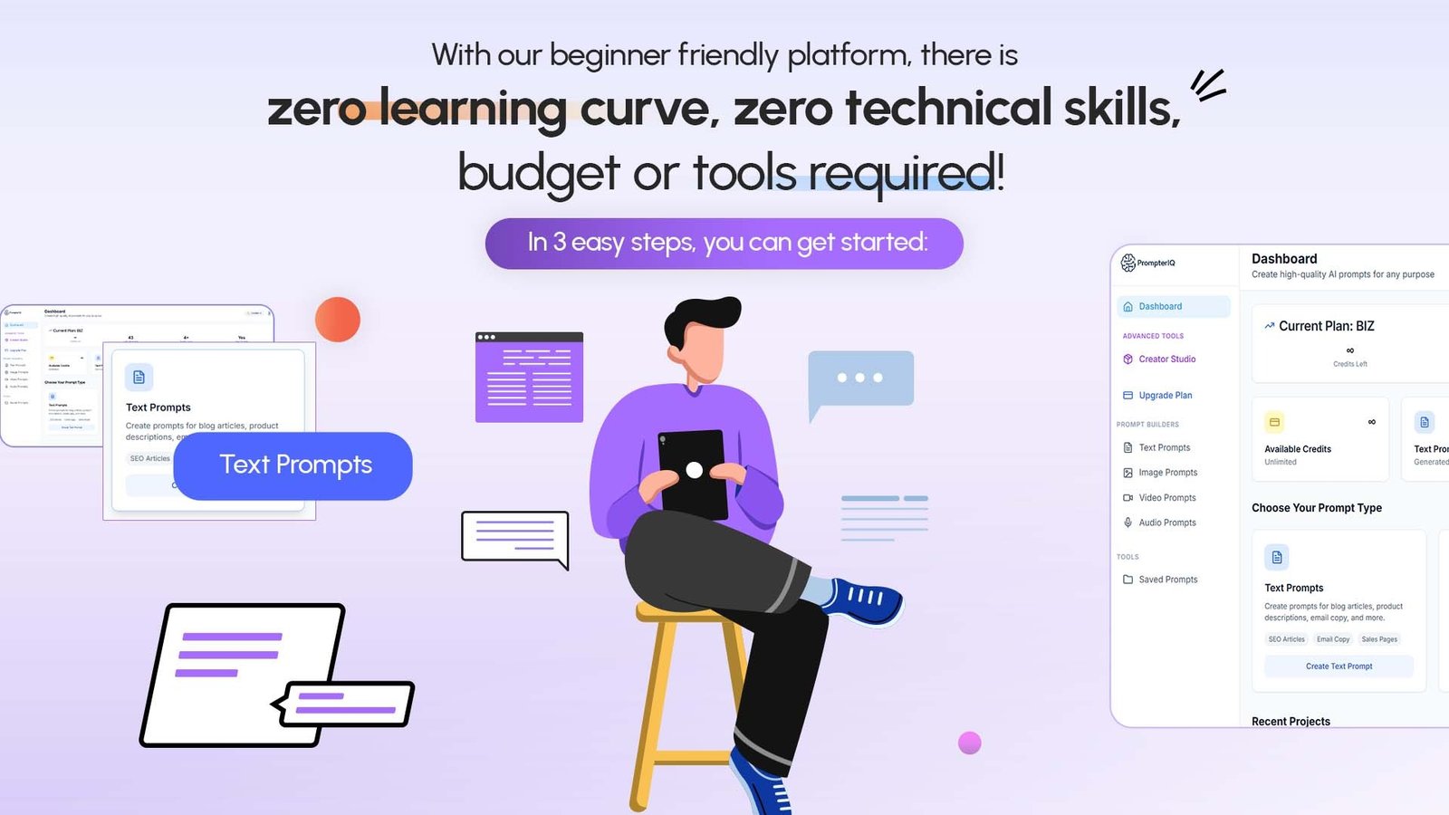 ProptmerIQ is here to change the game. Branded as the future of prompt creation